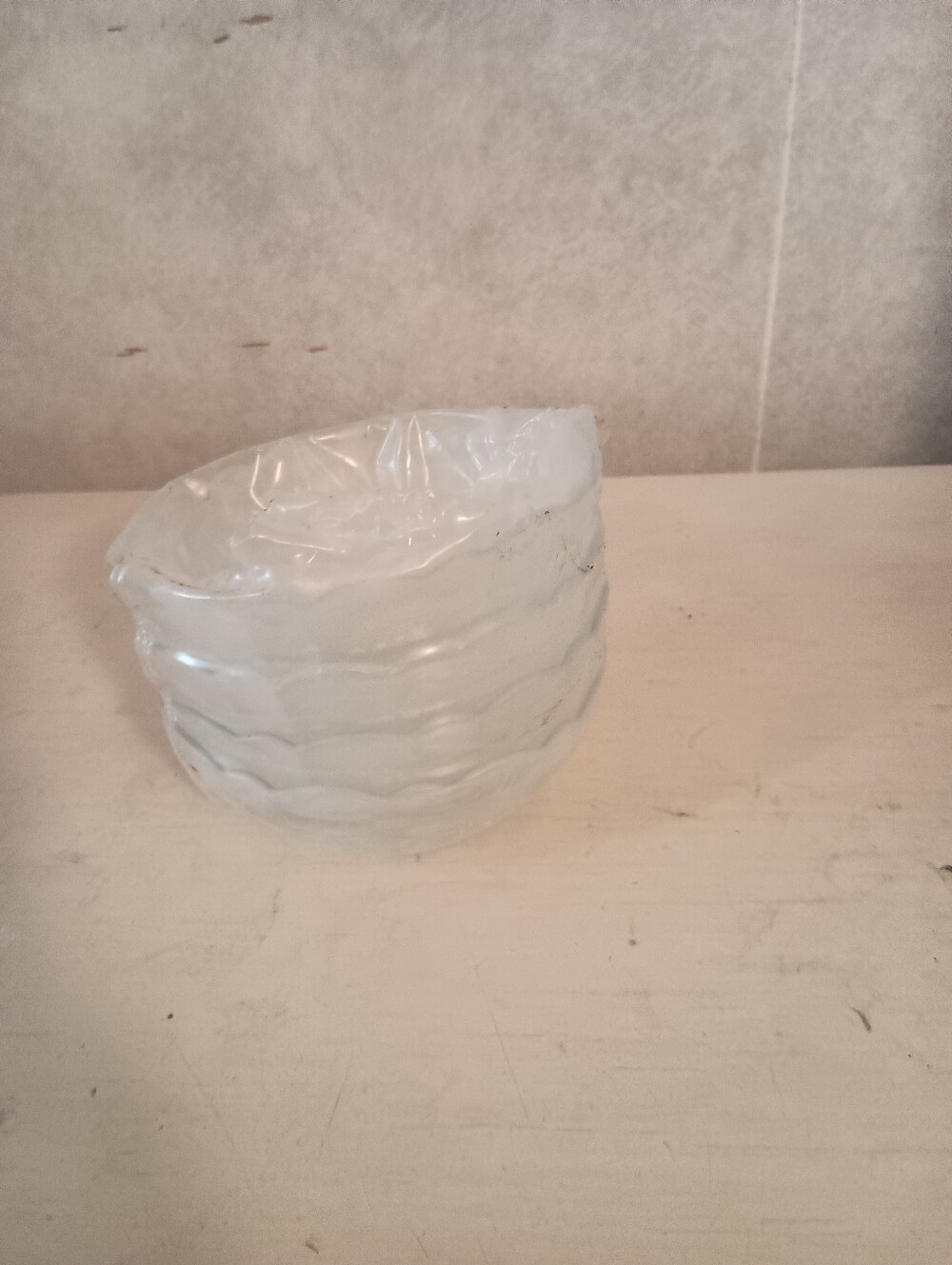New! Set Of 4 Dessert Glass Bowls
